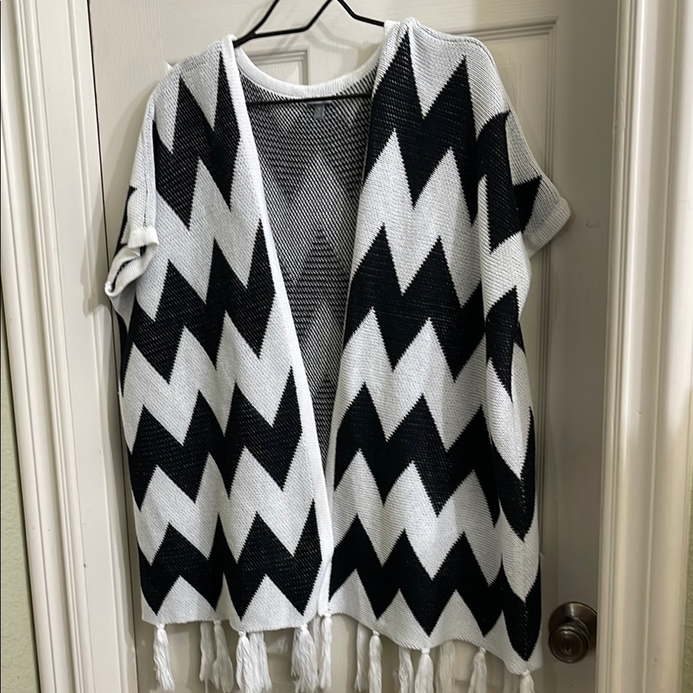 Black and White Chevron Sweater
